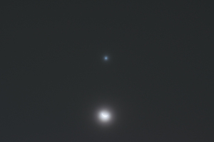 20151108明け方の惑星と月