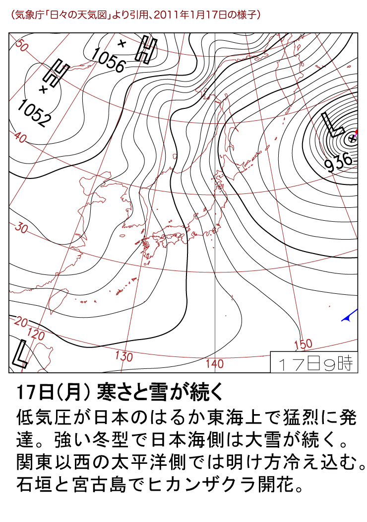 20110117日々の天気図