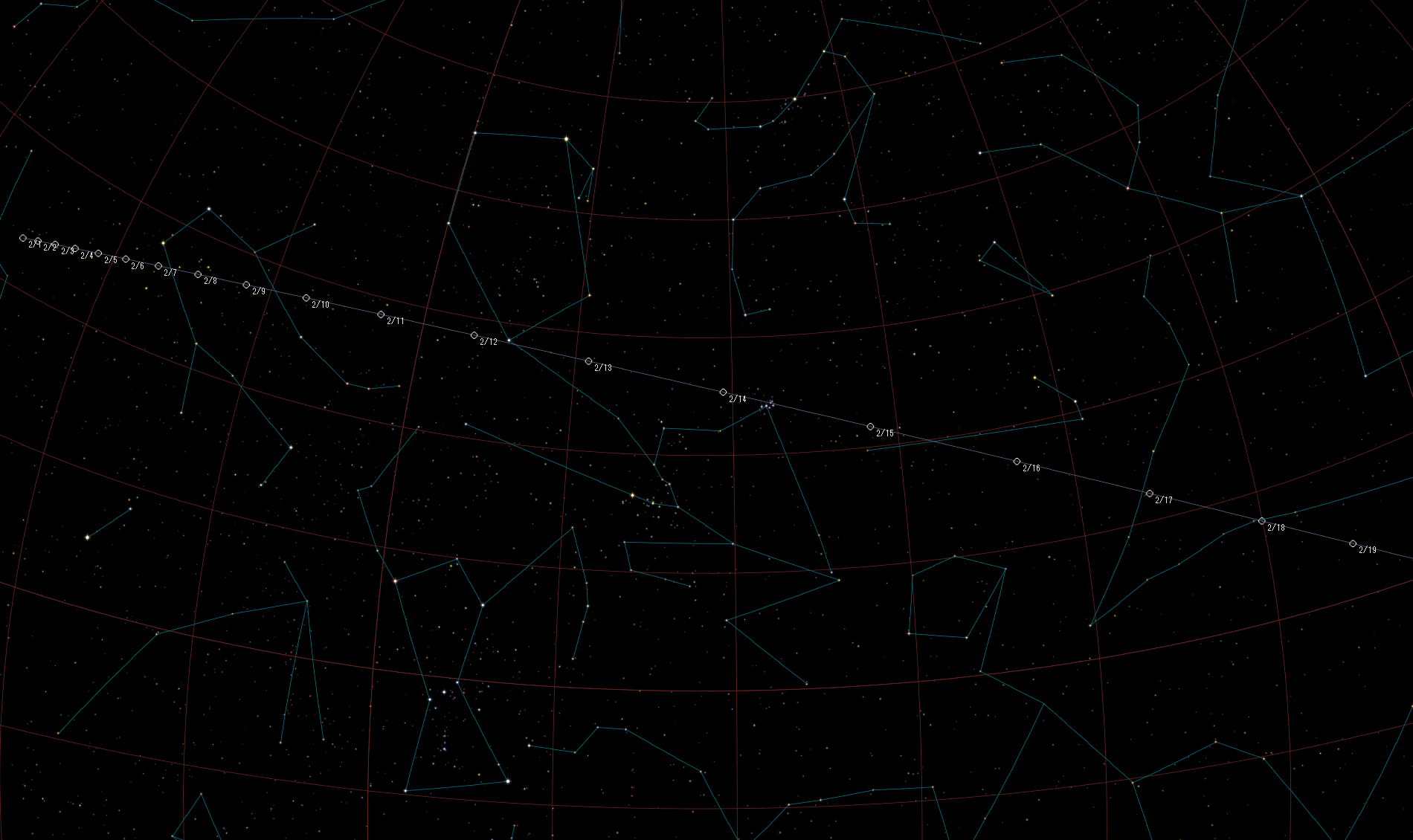 小惑星163373星図