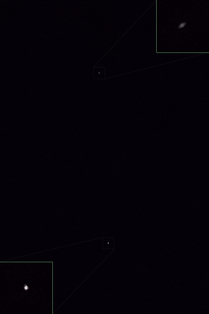 20210423土星と国際宇宙ステーションの接近 20210423土星と国際宇宙ステーションの接近