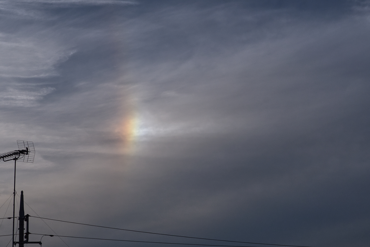 20241031夕方・右の幻日