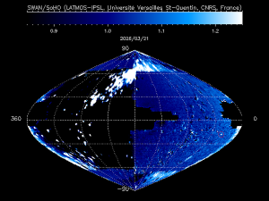 SWANカメラ内のMAPS彗星 SWANカメラ内のMAPS彗星